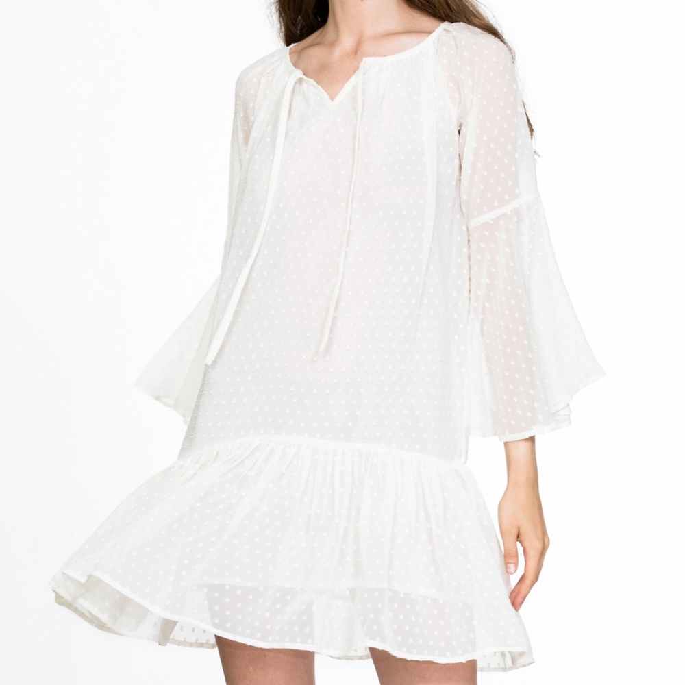 LONG SLEEVE POLKA DOT DRESS